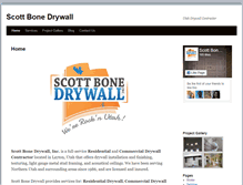 Tablet Screenshot of bonedrywall.com
